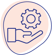 Hand with Gear Icon Hand with Gear Icon