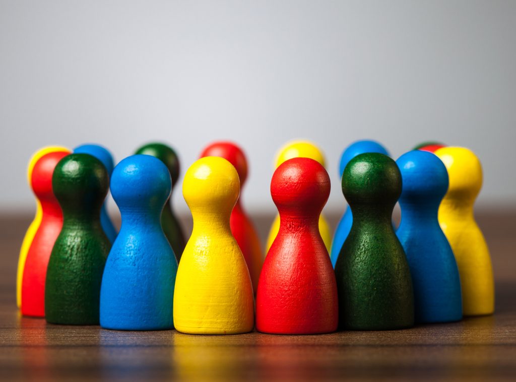 colorful game pieces