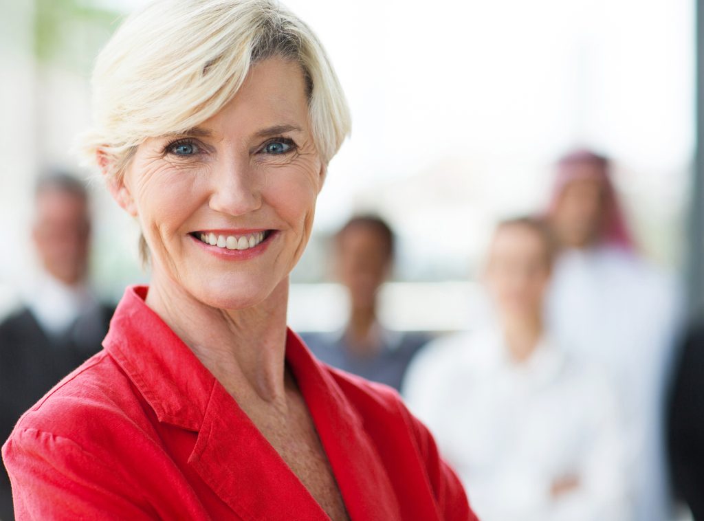 Smiling business woman
