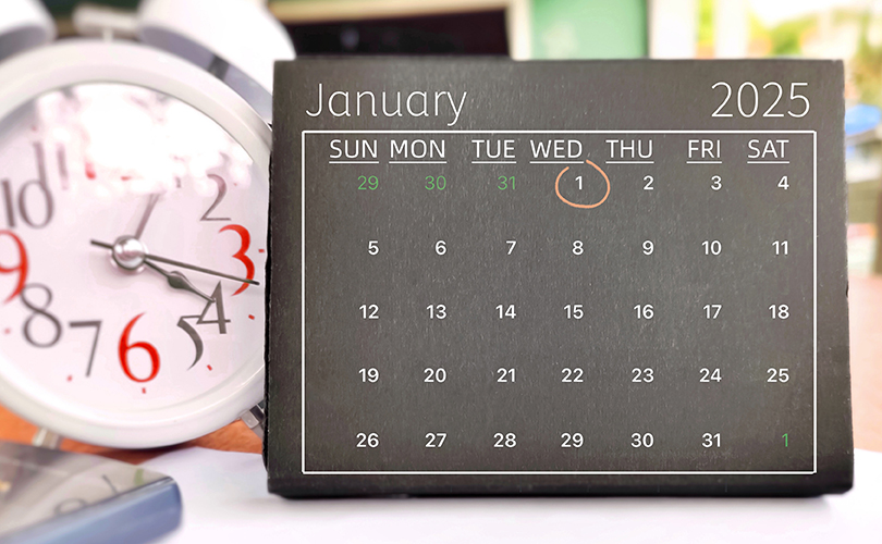 January 2025 calendar